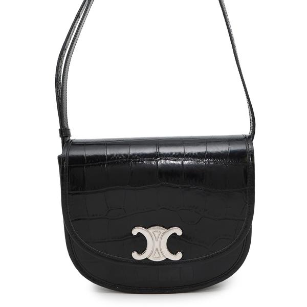 セリーヌ ショルダーバッグ トリオンフ ブザス ミディアム クロコ型