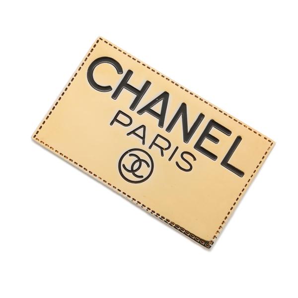 シャネル ブローチ ココマーク ロゴ スクエアプレート メタル CHANEL