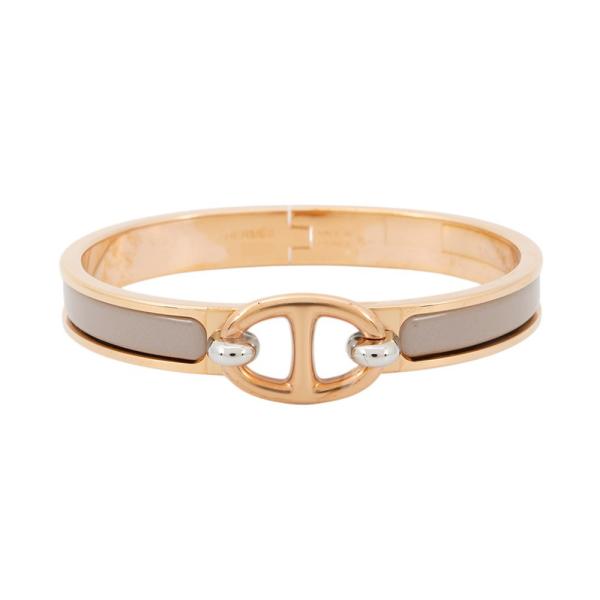 エルメス エナメルブレスレット ミニ クリック シェーヌダンクル マロングラッセ エルメス ブレスレット シェーヌダンクル ミニクリック PM マロン