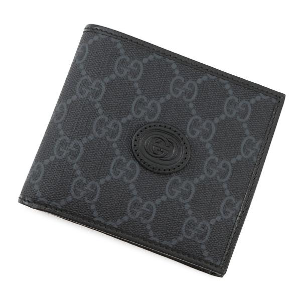 GUCCI グッチ pvc 折り財布 グッチ 二つ折り財布 GGスプリーム レザー PVC 673000 GUCCI 財布
