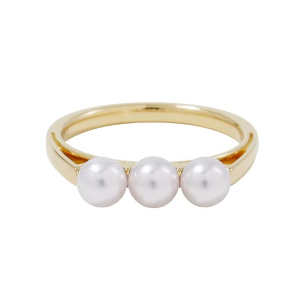 タサキ リング バランス ライト あこや真珠 パール K18YGイエロー