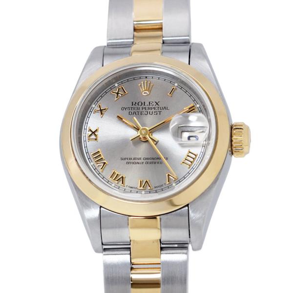ロレックス デイトジャスト S番 SS/K18YG 69163 ROLEX 腕時計 スレート