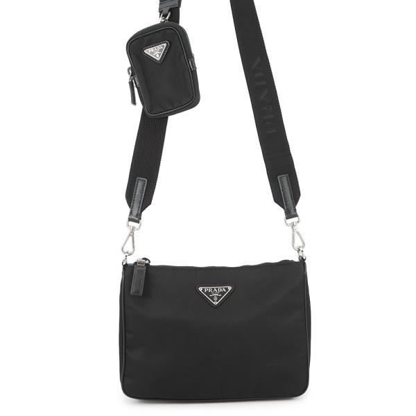 プラダ　ナイロンショルダーバッグ プラダ ショルダーバッグ Re-Nylon ナイロン 2VH113 PRADA 斜め掛け 黒