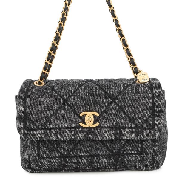 美品 CHANEL マトラッセ チェーンショルダー 黒　　フルフラップ　ココ CHANEL シャネル ダブルフラップ チェーンショルダー クロコダイル