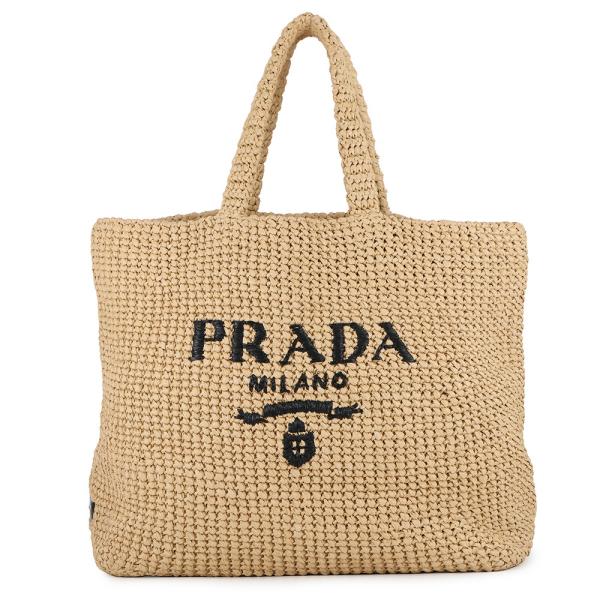 ⭐PRADA⭐　希少　美品　プラダ　ラフィア　トートバッグ　ブラック　かごバッグ ⭐PRADA⭐ 希少 美品 プラダ ラフィア トートバッグ ブラック かご