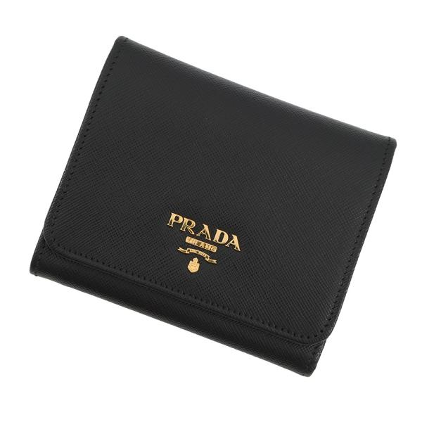 プラダ 三つ折り財布 サフィアーノ ロゴ トライアングル 1M0176 PRADA