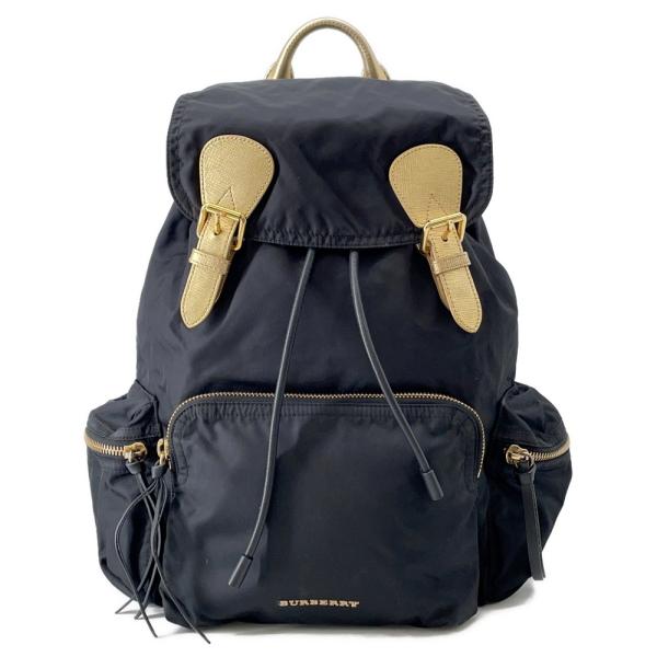 バーバリー リュック ロゴ バックパック ナイロン 4033282 BURBERRY 黒