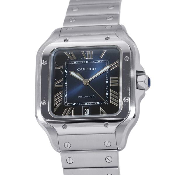 カルティエ サントス ドゥ LM WSSA0030 Cartier 腕時計 ブルー文字盤