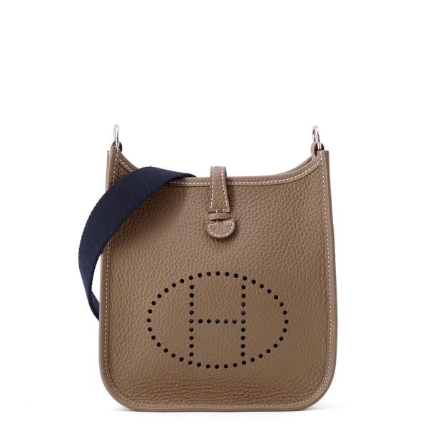 エルメス エブリンTPM 111cm アマゾン エトゥープ/ブルーインディゴ