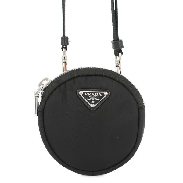 PRADA プラダ トライアングル ナイロンポーチ テスート ブラック 三角ロゴ 半期決算セール開催中】 プラダ ショルダーポーチ トライアングルロゴ