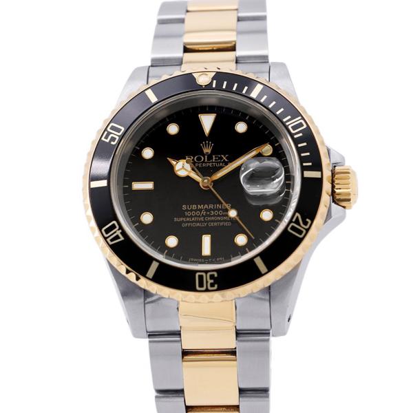 ロレックス コマ 16613 サブ yg ゴールド コンビ 廃盤 ROLEX ロレックス サブマリーナ デイト コンビ SS/K18YGイエローゴールド S番