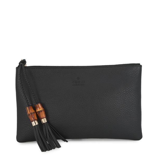 GUCCI グッチ バンブー クラッチバッグ セカンドバッグ レザー タッセル グッチ クラッチバッグ レザー バンブー タッセル ポーチ 376854 GUCCI