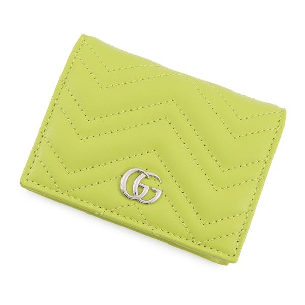 グッチ 二つ折り財布 GGマーモント コンパクトウォレット レザー