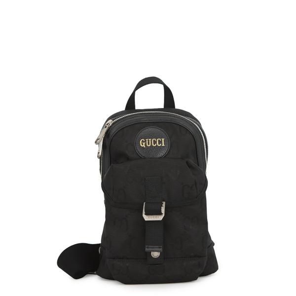 グッチ ボディバッグ GGナイロン オフ ザ グリッド スリング バックパック 658631 GUCCI バッグ 黒 グッチ ボディバッグ GGナイロン オフ ザ グリッド スリング バック