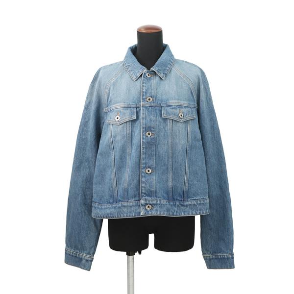 ロエベ ジャケット アナグラム トラペーズ デニムジャケット レディースサイズ40 S359Y50X95 アウター 【安心保証】