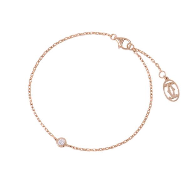 Cartier ダムール ブレスレット SM PG ピンクゴールド 箱・証明書有 カルティエ ブレスレット ダムール SM スモールモデル ダイヤモンド 1P