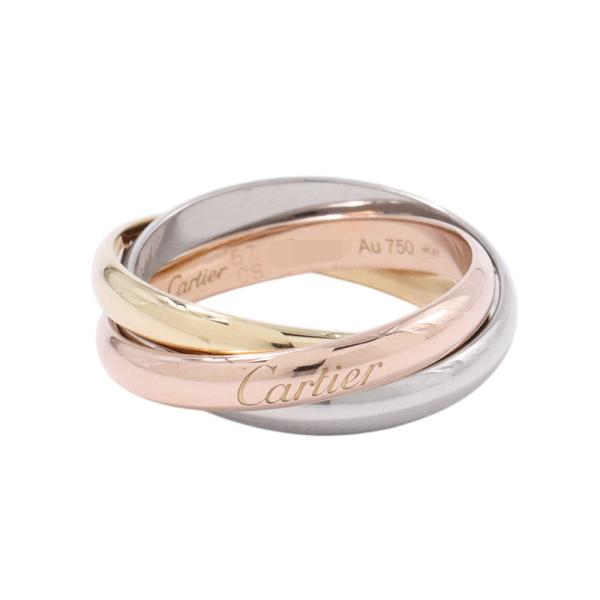 専用ページ　Cartier トリニティ 57　約12g　クラシック カルティエ リング トリニティ クラシックモデル K18YG/K18WG/K18PG