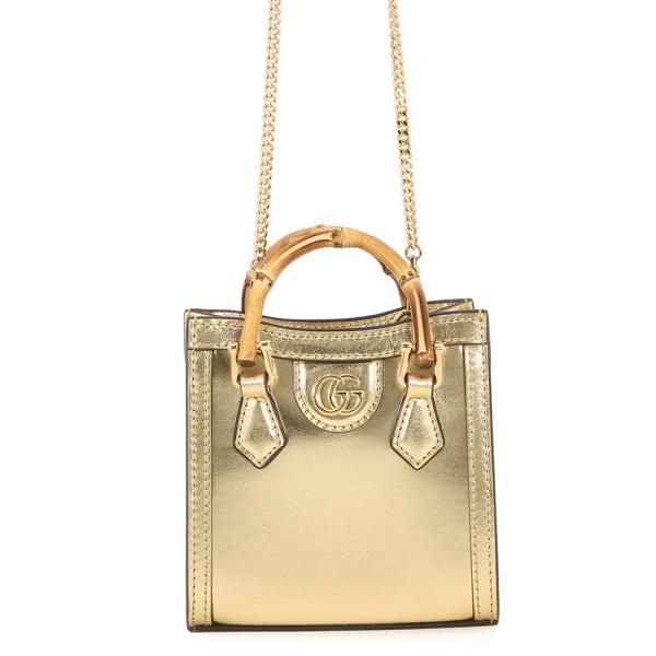 グッチ ハンドバッグ ダイアナ ナノ レザー ダブルG 760251 GUCCI