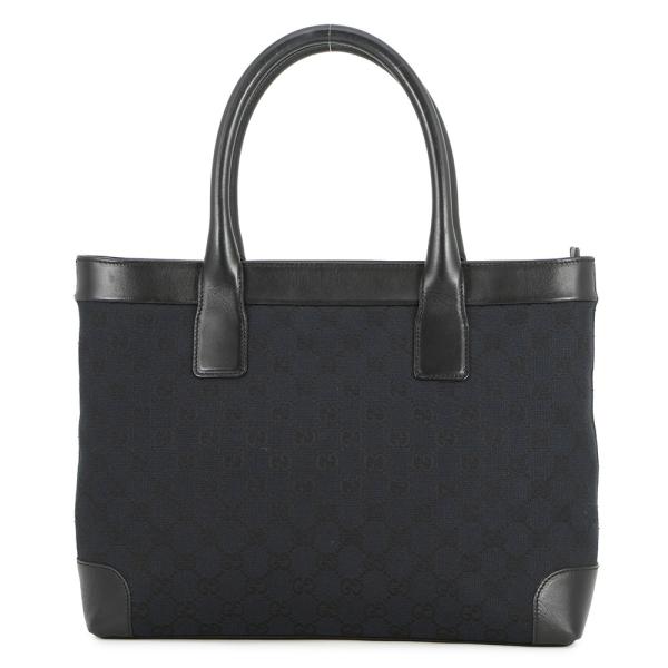 GUCCI グッチ GGキャンバス トートバッグ ブラック 黒 ハンドバッグ グッチ トートバッグ GGキャンバス 002 1119 GUCCI ハンドバッグ 黒