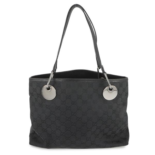 GUCCI トートバッグ　GGキャンバス　グッチ　バッグ　ブラック　ハンドバッグ グッチ トートバッグ GGキャンバス 120837 GUCCI バッグ 黒 【安心保証