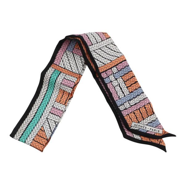 エルメス スカーフ ツイリー トレスH Tresses H HERMES シルクツイル