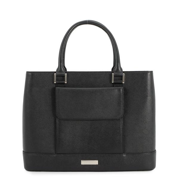 美品 BURBERRY バーバリー ダレスバッグ レザー ブラック ノバチェック バーバリー トートバッグ ノバチェック レザー BURBERRY 黒 【安心保証