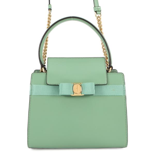 フェラガモ ショルダーバッグ ヴァラリボン レザー 21I282 Ferragamo