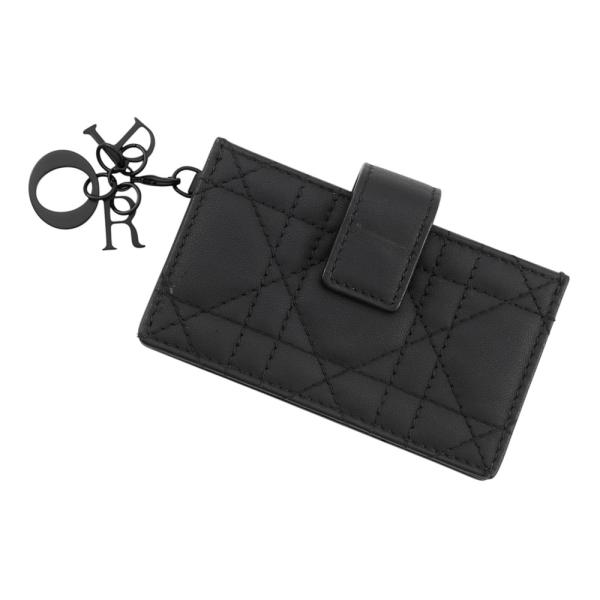 クリスチャン・ディオール カードケース Lady Dior Jasmine ラムスキン