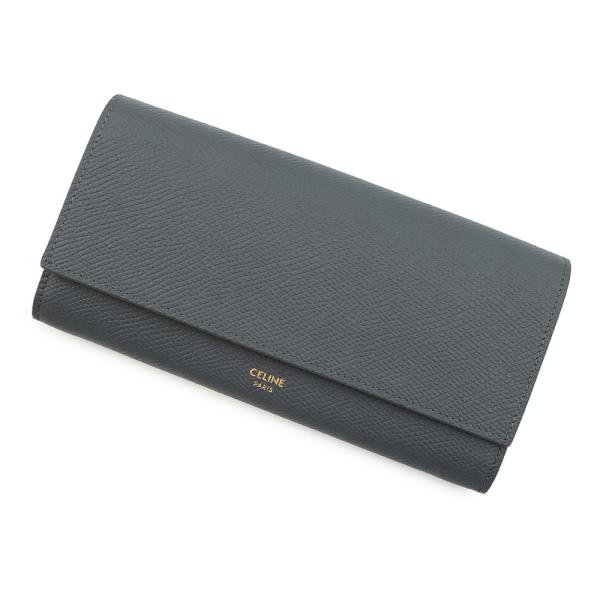 セリーヌ 長財布 ラージ フラップウォレット レザー 10B563BEL CELINE