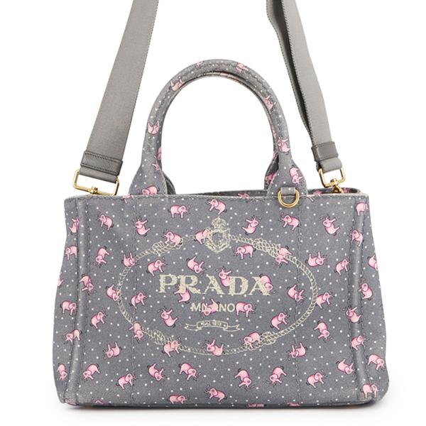 プラダ トートバッグ カナパ CANAPA ゾウ 1BG439 PRADA バッグ 2way