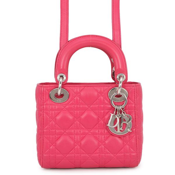 ユ*ウ様 DIOR レディディオール カナージュ ベロア ミニ 2WAY ハ