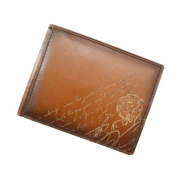 Berluti ベルルッティ カリグラフィ マネークリップ レザー メンズ ベルルッティ カードケース マネークリップ カリグラフィ レザー