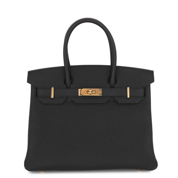 エルメス バーキン30 ブラック/ゴールド金具 トゴ G刻印 HERMES Birkin 