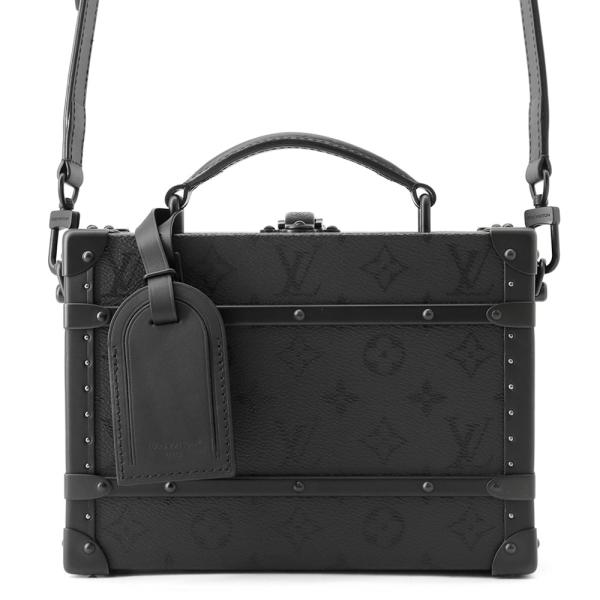 ルイヴィトン ショルダーバッグ モノグラム・ミッドナイト ハンドル・トランク バックル M29118 LOUIS VUITTON メンズ 黒 ブラック ルイヴィトン ショルダーバッグ モノグラム・ミッドナイト ハンドル