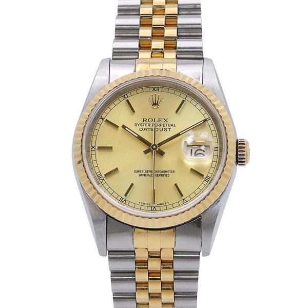 ロレックス デイトジャスト U番 SS/K18YG 16233 ROLEX 腕時計