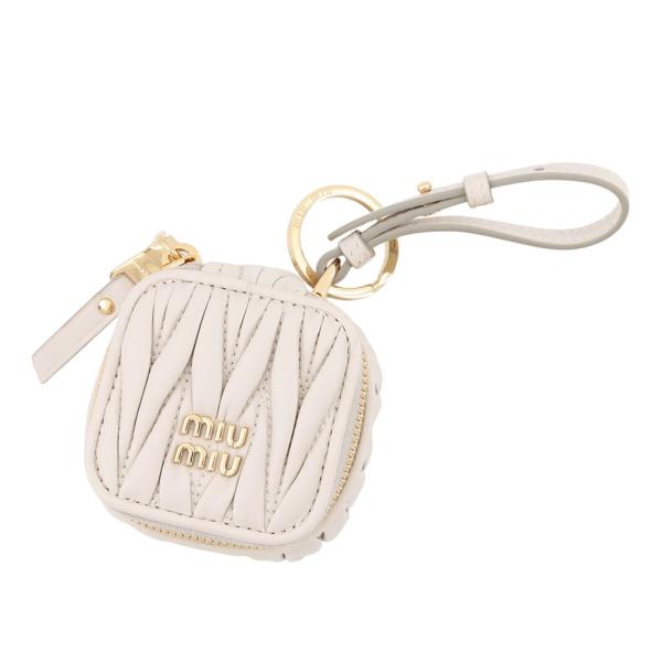 miumiu ミュウミュウ キーホルダー キーリング バッグチャーム ミュウミュウ バッグチャーム マテラッセ レザー 5TL527 Miu