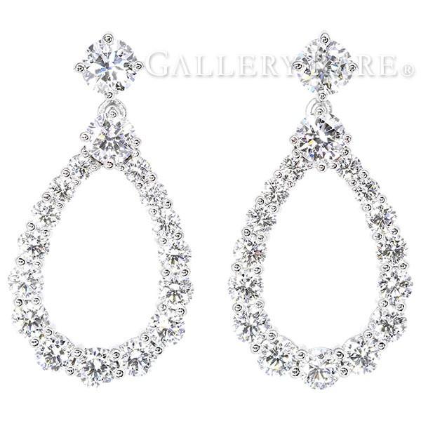 ハリーウィンストン ピアス ループ エクストララージ 34P ダイヤモンド  