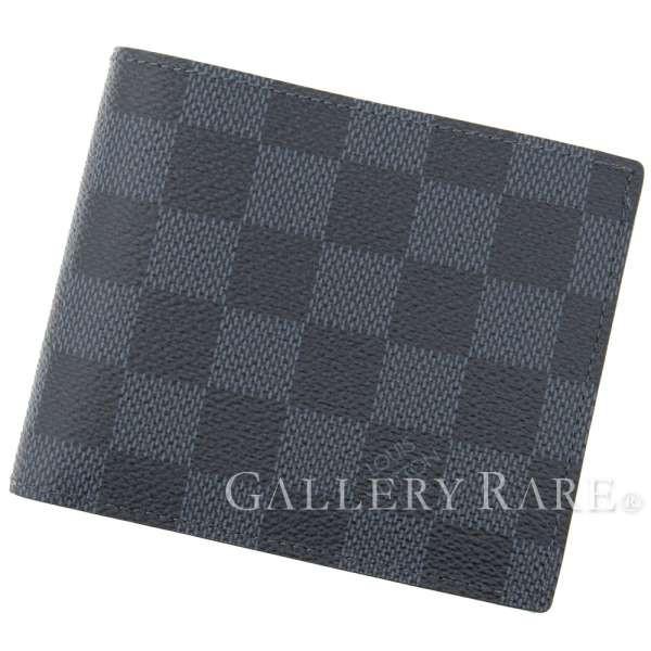 LOUISVUITTON★ルイヴィトン ダミエ ポルトフォイユ マルコ 折り財布 LOUIS VUITTON ポルト・フォイユ・マルコ_ダミエ・コバルト_NVY/