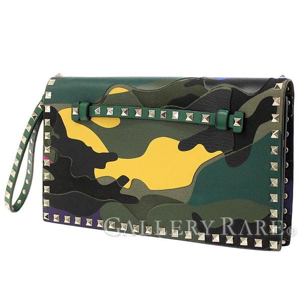 VALENTINO ヴァレンティノ クラッチバッグ ロックスタッズ VALENTINO ヴァレンティノ クラッチバッグ ロックスタッズ