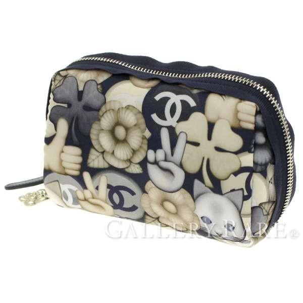 CHANEL シャネル ポーチ ココマーク A82449 コスメポーチ ナイロン 