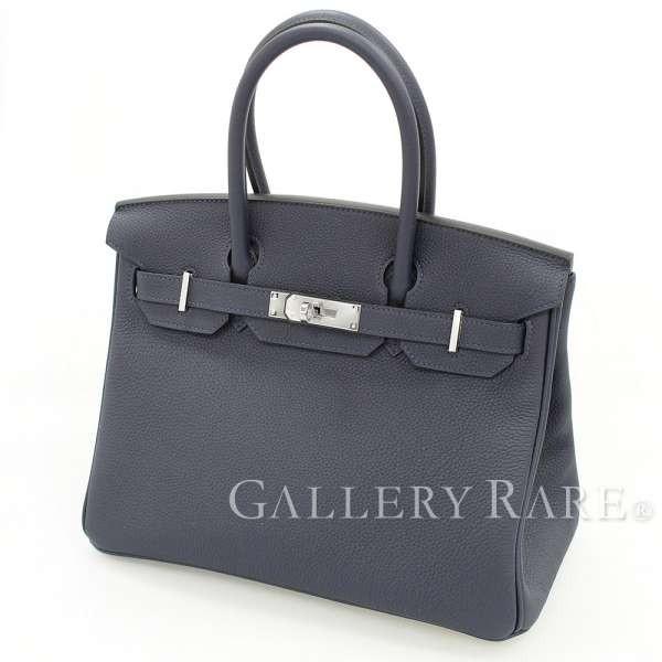 新品 HERMES エルメス バーキン30 ブルーニュイ シルバー金具 HERMES（エルメス） バーキン30 cm ハンドバッグ ブルーニュイ