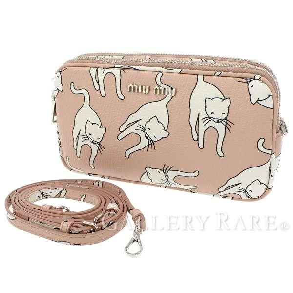 miu ミュウミュウ ポシェット マドラス キャット 5ZH011 MiuMiu クロス  
