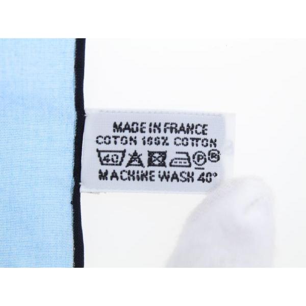 エルメス ハンカチ バックルモチーフ ブルー コットン Hermes ハンカチーフ バンダナ メンズ お買得