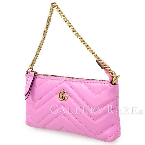 GUCCI（グッチ） ポシェット GGマーモント チェーン ミニバッグ 443129
