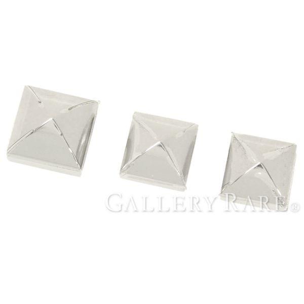 HERMES エルメス スカーフリング メドール 3点セット シルバー  