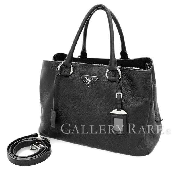 PRADA プラダ レザーハンドバッグ PRADA（プラダ） ハンドバッグ レザー ブラック BN2852 PRADA バッグ