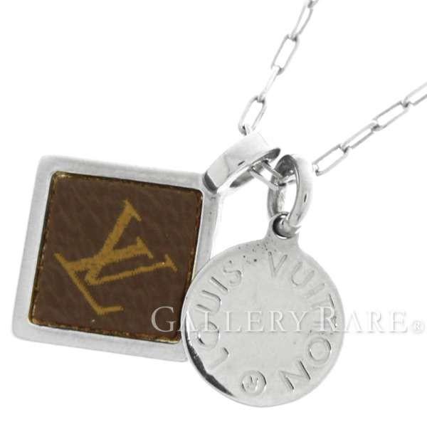 【美品】 LOUIS VUITTON ルイヴィトン ネックレス モノグラム タグ LOUIS VUITTON（ルイ・ヴィトン） ネックレス モノグラム スクエア