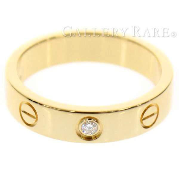 Cartier カルティエ リング ミニラブリング 1Pダイヤ ダイヤモンド  