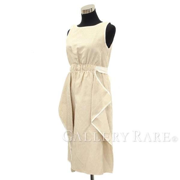 サマーセール フェンディ ノースリーブワンピース ストライプ レディースサイズ38 F08z4 アパレル Fendi 服 商舗 コットン Other