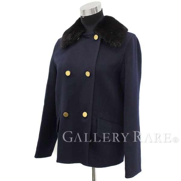 HERMES ネイビー ショートジャケット　size36 HERMES ネイビー ショートジャケット size36 Short coat - Blue